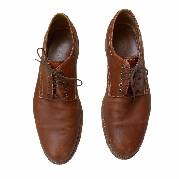 HS Trask Mens Brown Leather Oxford Dress Shoes main image 6